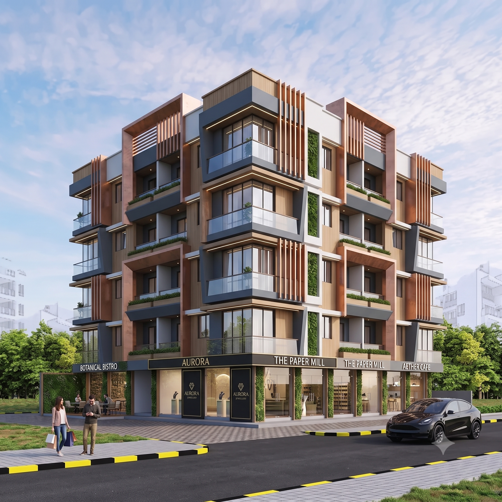 Thane skyline with modern residential developments